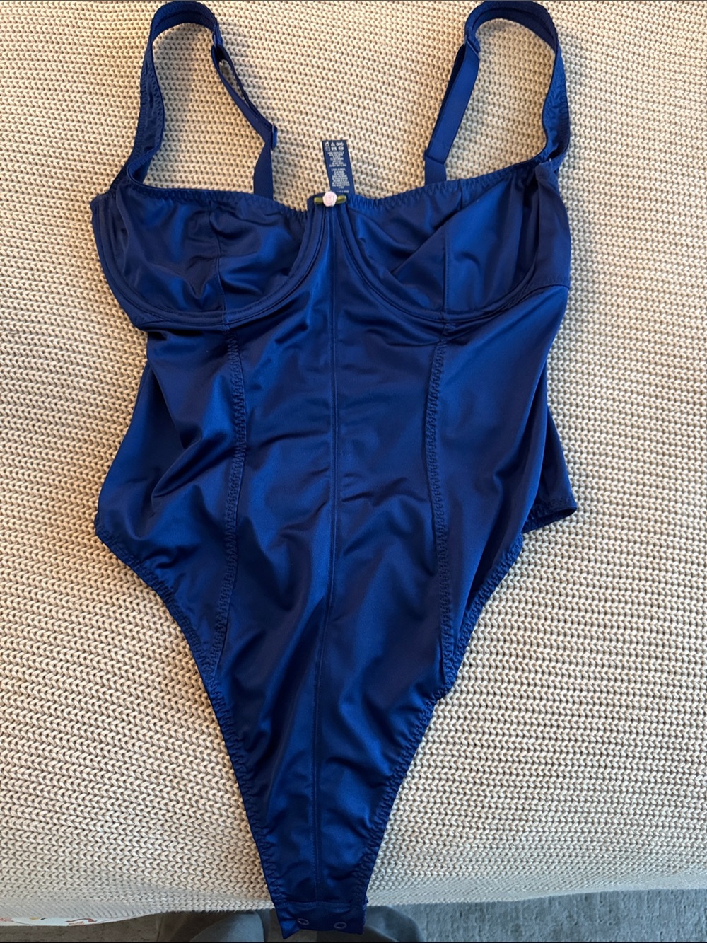 SKIMS Midnight Blue Underwire One-Piece Bodysuit
